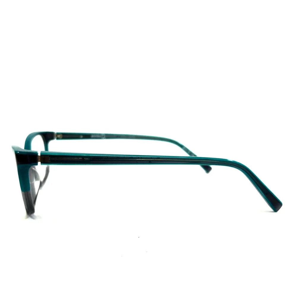 Etnia Barcelona Eyeglasses Frames KYOTO GYTQ Gray Turquoise Cat Eye 53-15-135